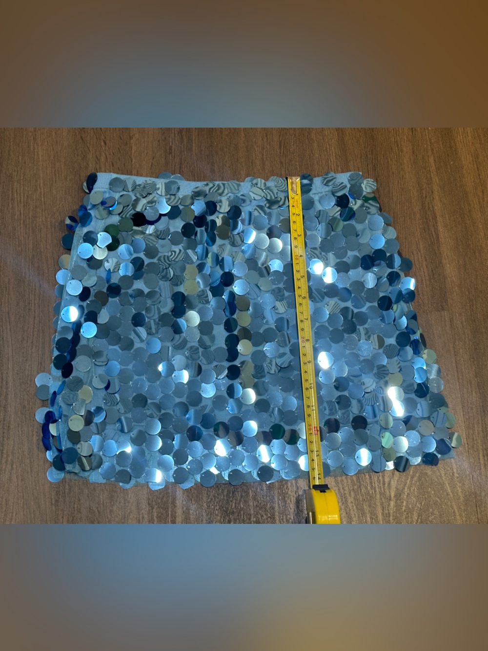 Barbie Elle Woods Blue Sequin Mini Skirt NWT Sparkle Party Harry Styles - Picture 5 of 9